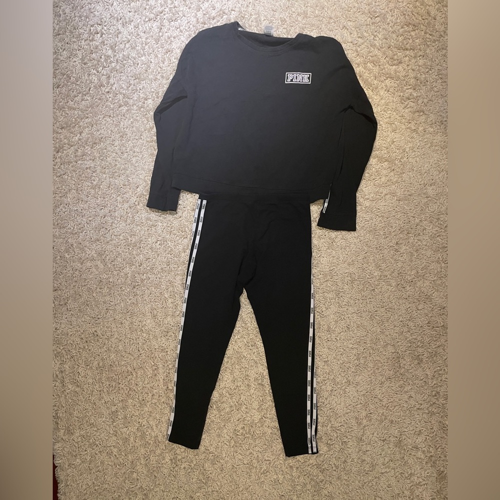 Black and White Victoria Secret coordinated set